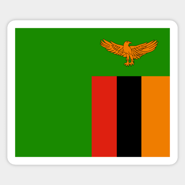 Zambia Flag Sticker by flag for all